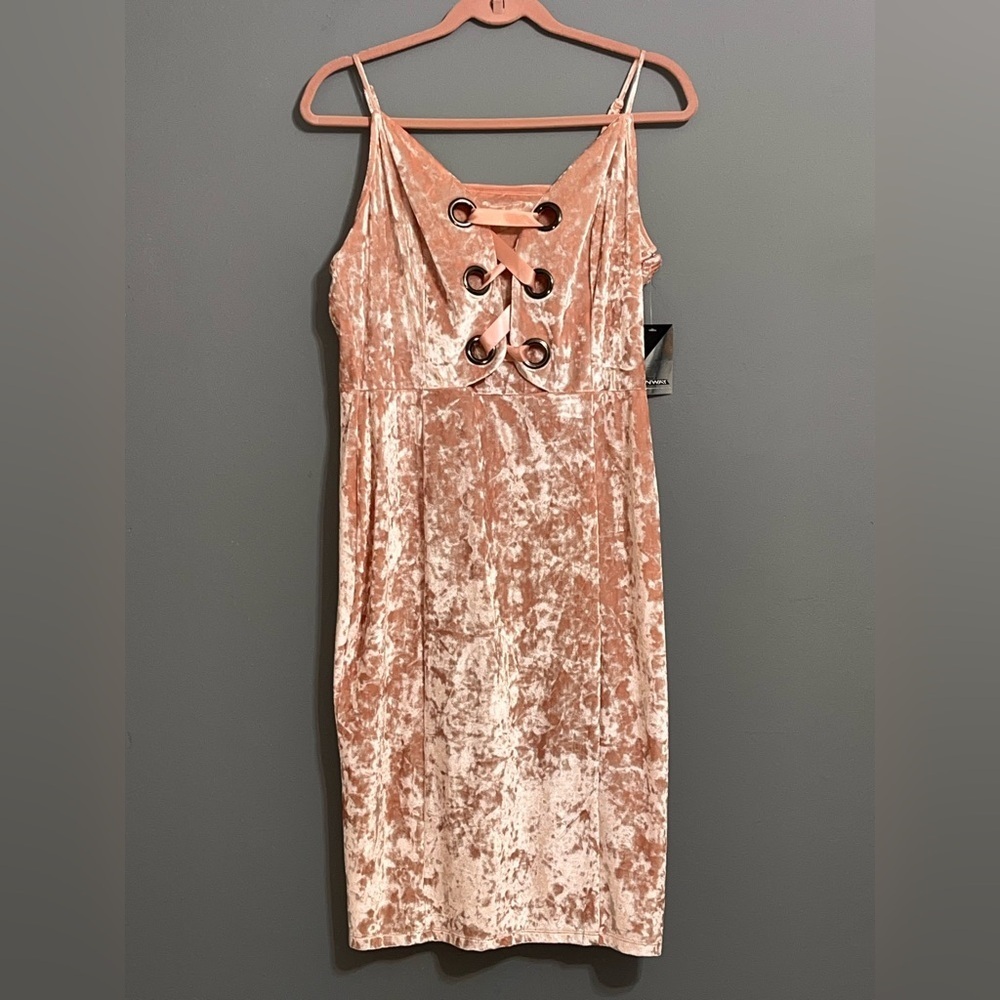 Project RUNWAY Pink Bodycon Midi Dress size L